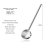 Concha de sopa pequena em aço inox com bico de verter, capacidade de 2 oz, cabo longo, concha de molho resistente ao calor, 10,5 polegadas 3