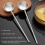Concha de sopa pequena em aço inox com bico de verter, capacidade de 2 oz, cabo longo, concha de molho resistente ao calor, 10,5 polegadas 6