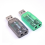 Placa de som USB externa para áudio estéreo de 3,5 mm, compatível com Windows 7/8 e Android – Alto-falante, notebook e headset – Verde 5
