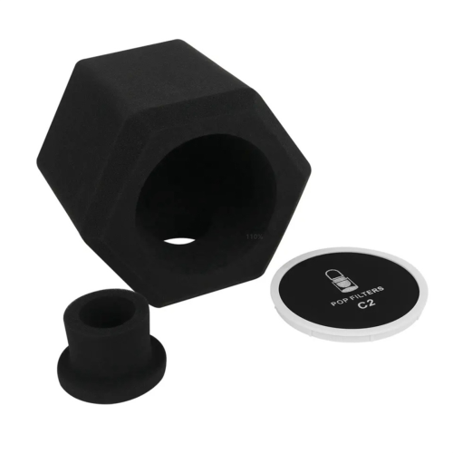 C2 Microphone -Filter Wind Shield Acoustic for Record Studios Mic Sound-Absorbing Foam Vocal Isolation Ball 2