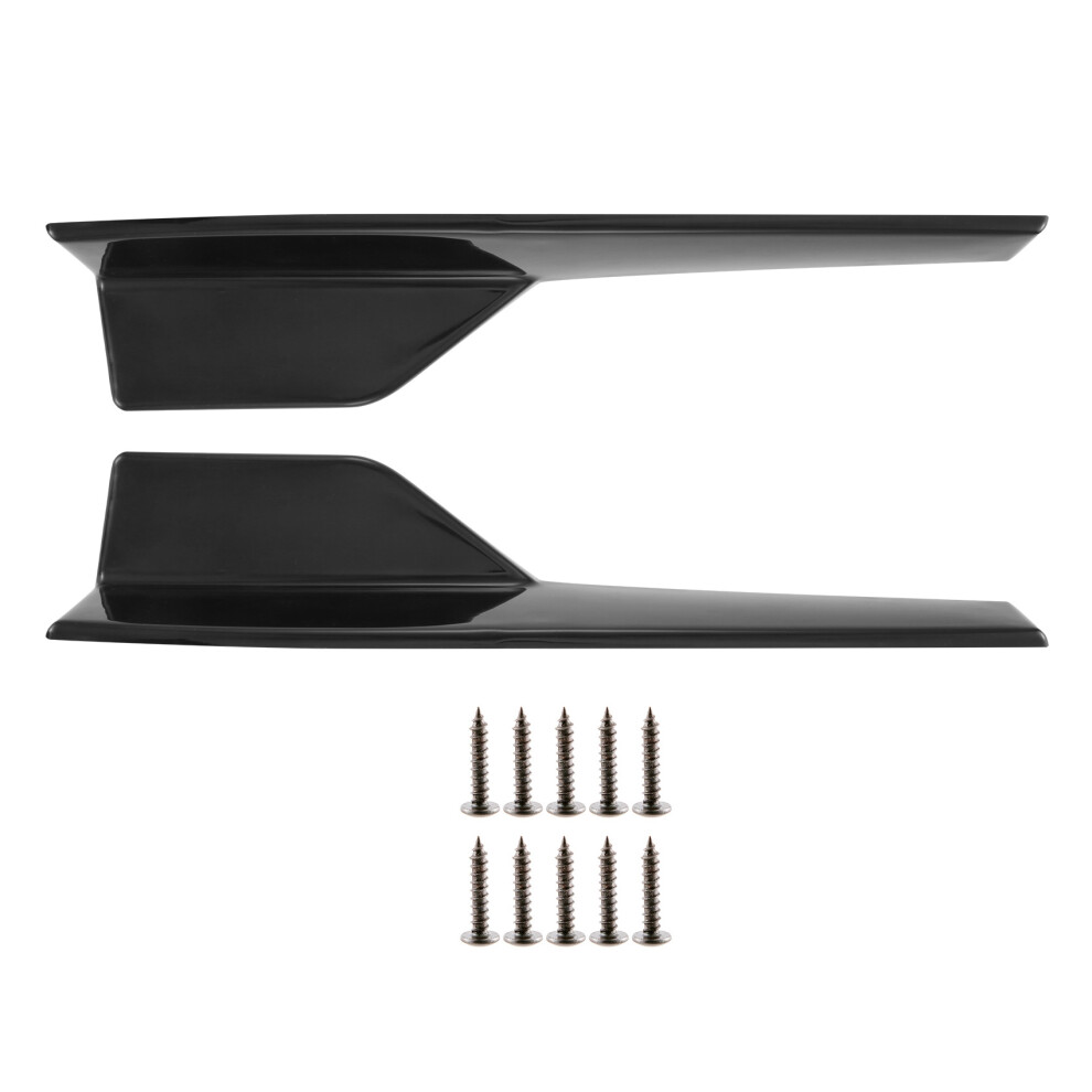 Minigonne Laterali Per Veicoli Universali Nero 450 Mm Esterno Lato Inferiore Estensioni Diffusori Auto Un Labbro (Nero ) 4853518189837