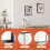 10PCS A5 Magnetic Diamond Art Frames, Self Adhesive Picture Frame Frames Display Black 8
