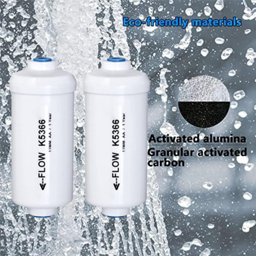 2 Pcs Replacement Fluoride Water Filter K5366 Compatible with Filtering System Purification Elements 2
