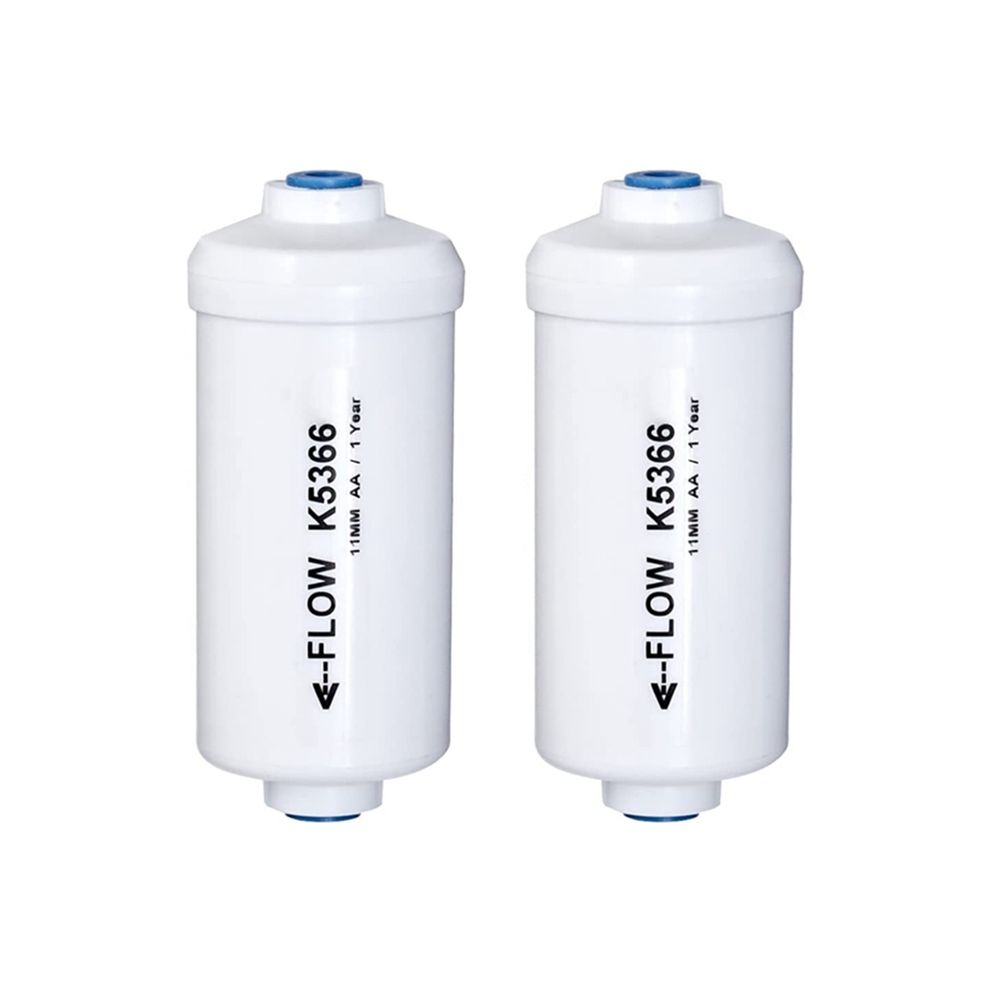 Jehiatek 2 Pcs Replacement Fluoride Water Filter K5366 Compatible With Filtering System Purification Elements
