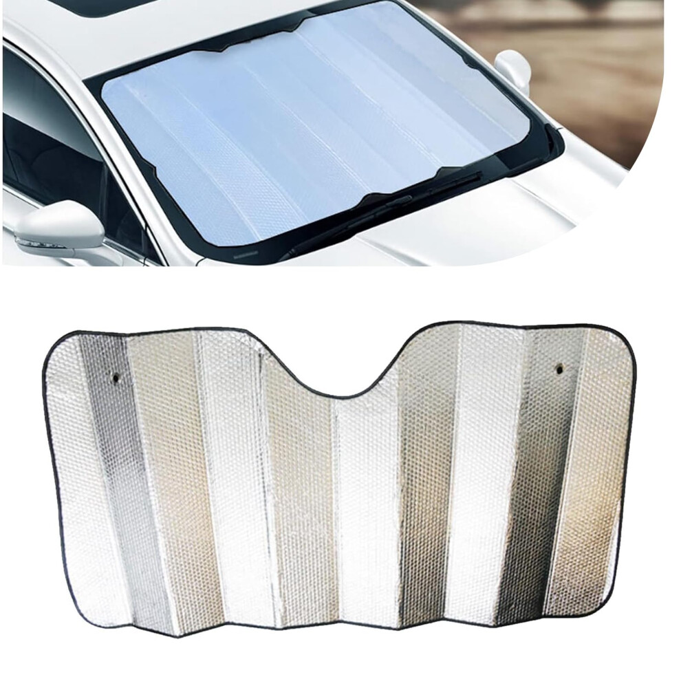 Car Windshield Sun Shade, Heat Insulation And Sunproof Doublesided Bubble Cooling Board 689788457239
