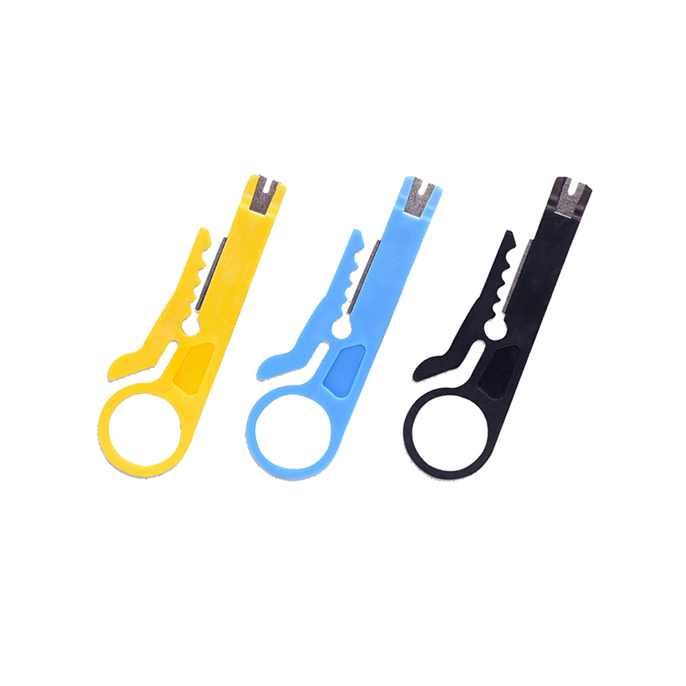 Pelacables Portã¡Til De 3 Piezas, Pequeã±O, Pelacable, Pelacable Con Cuchillo Amarillo Pequeã±O. 4853518194121