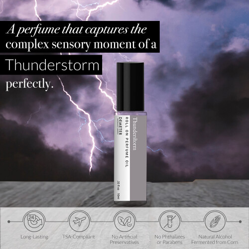 DEMETER Thunderstorm Roll On Perfume Oil  033 Oz  Long-Lasting 2