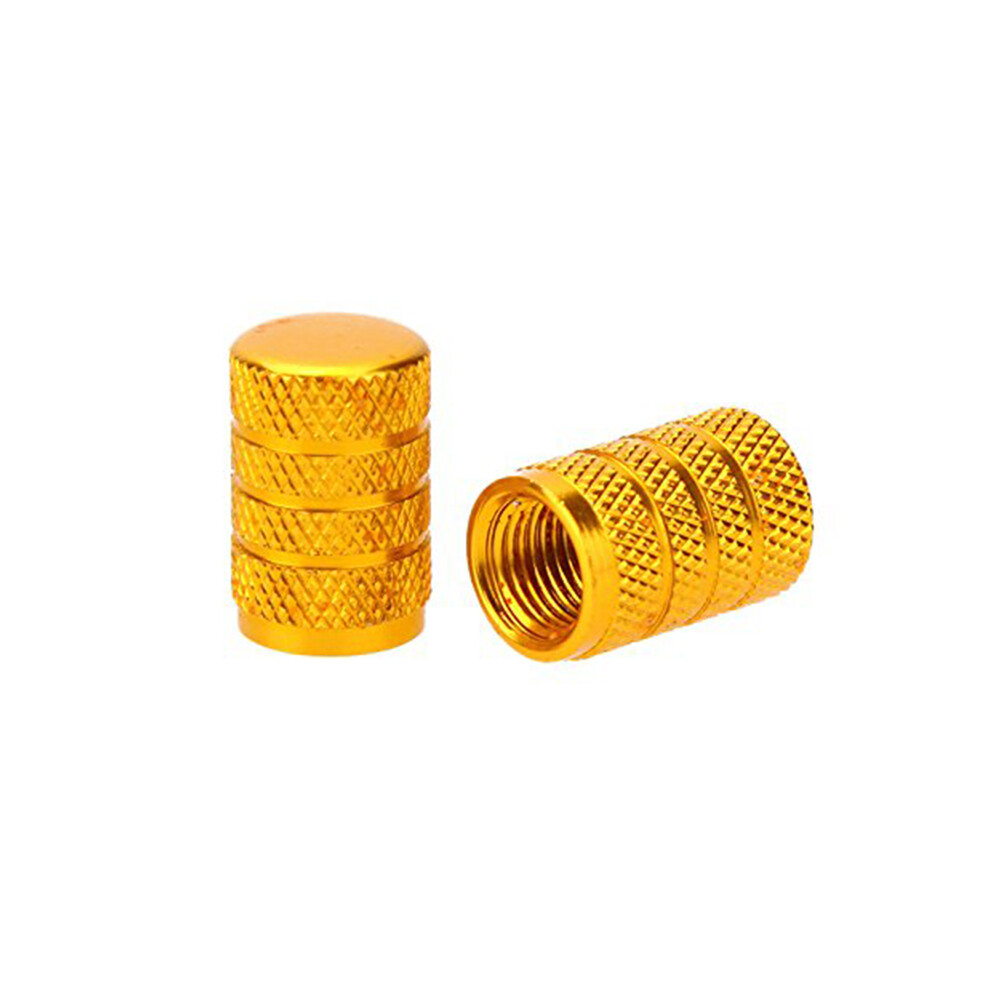 Capuchon De Valve Pneu En Alliage Pour Velo, Motos Et Voiture Avec Schrader, 2 Ensembles, La Couleur Or 4853518196699