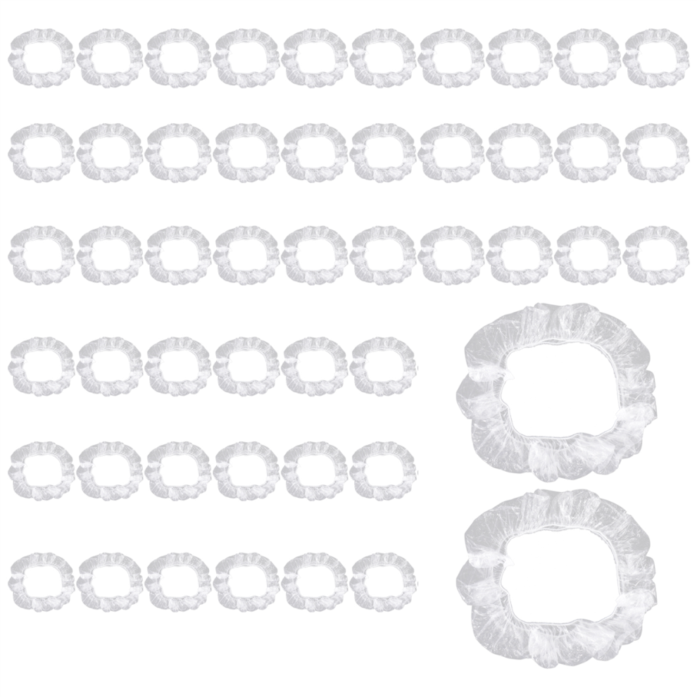 50 Pcs / Ensemble Universel Jetable En Plastique Couvercle De Volant ÃLastique Garniture Camion Voiture Couvre Films 4853518198402