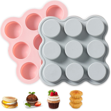 Forma para Ovos para Fritadeira a Ar, Formas de Muffins Mini Reutilizáveis Antiaderentes para Fritadeira, Micro-ondas, Forno e Vapor
