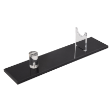 2 PièCes PréSentoir à Couteaux éTui en Acrylique de Bureau, Porte-Couteau pour la DéCoration IntéRieure (Base Noire)