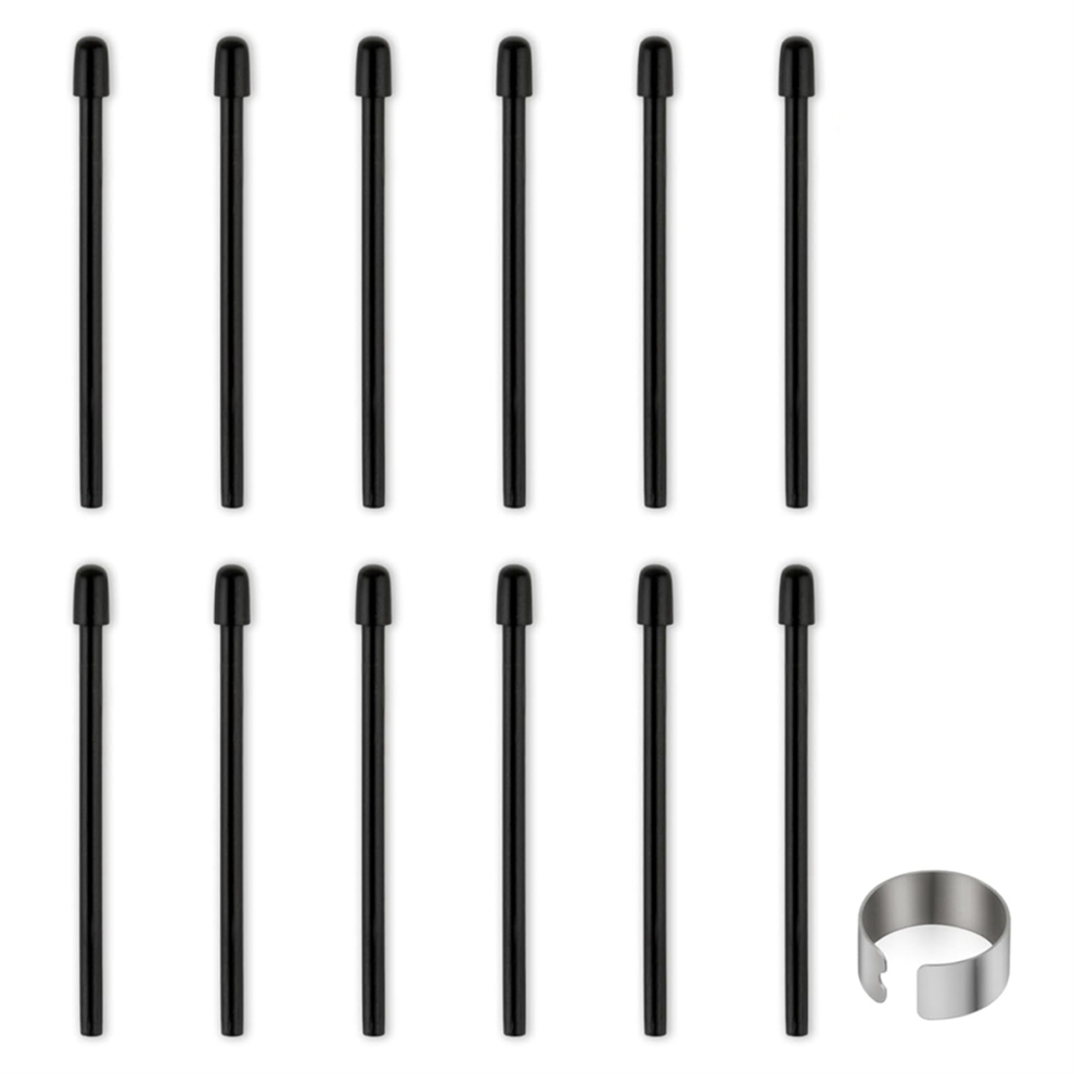 Pointes De Stylet Standard Pour 12 Piã¨Ces Rechange Noires Intuos Pro, Imobilestudio Pro 4853518102928