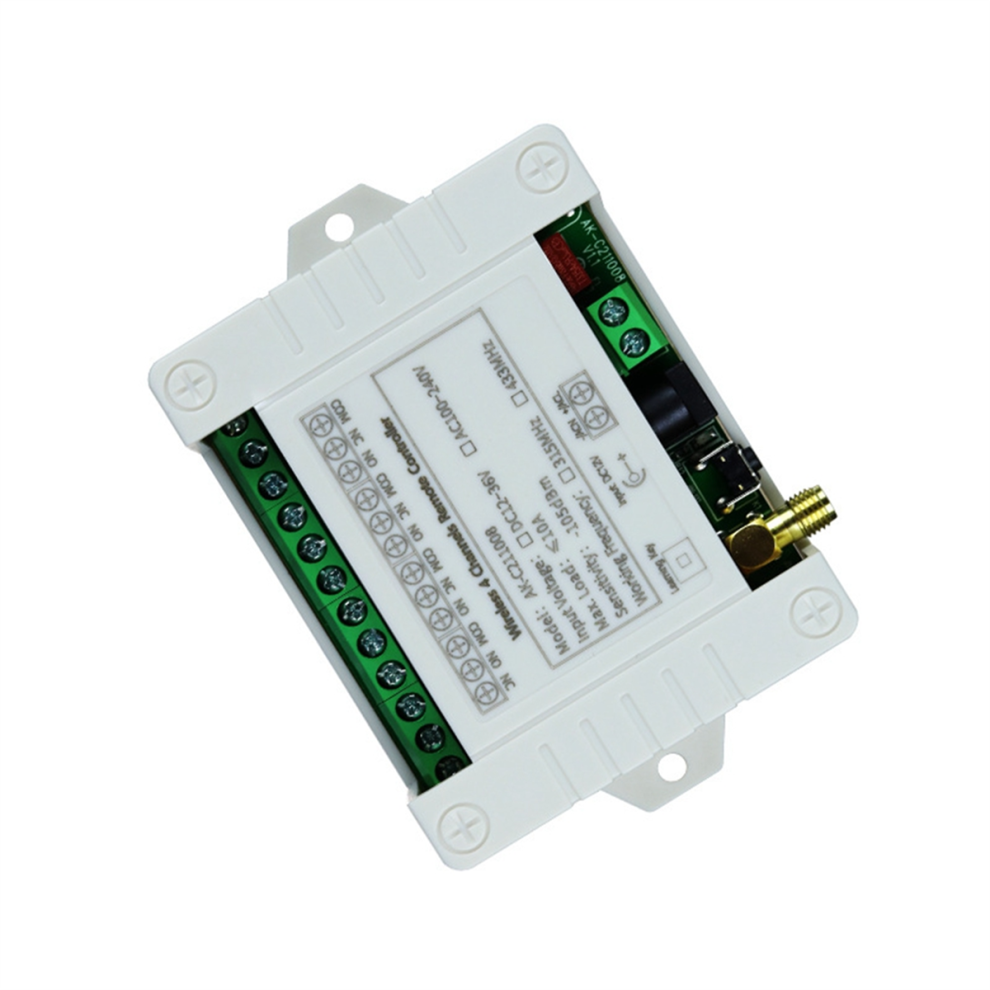 Dc12v 24V 36V 4Ch Tã©Lã©Commande Sans Led Interrupteur Relais Sortie Radio ÃMetteur ÃTanche Rã©Cepteur 433Mhz 4853518104137