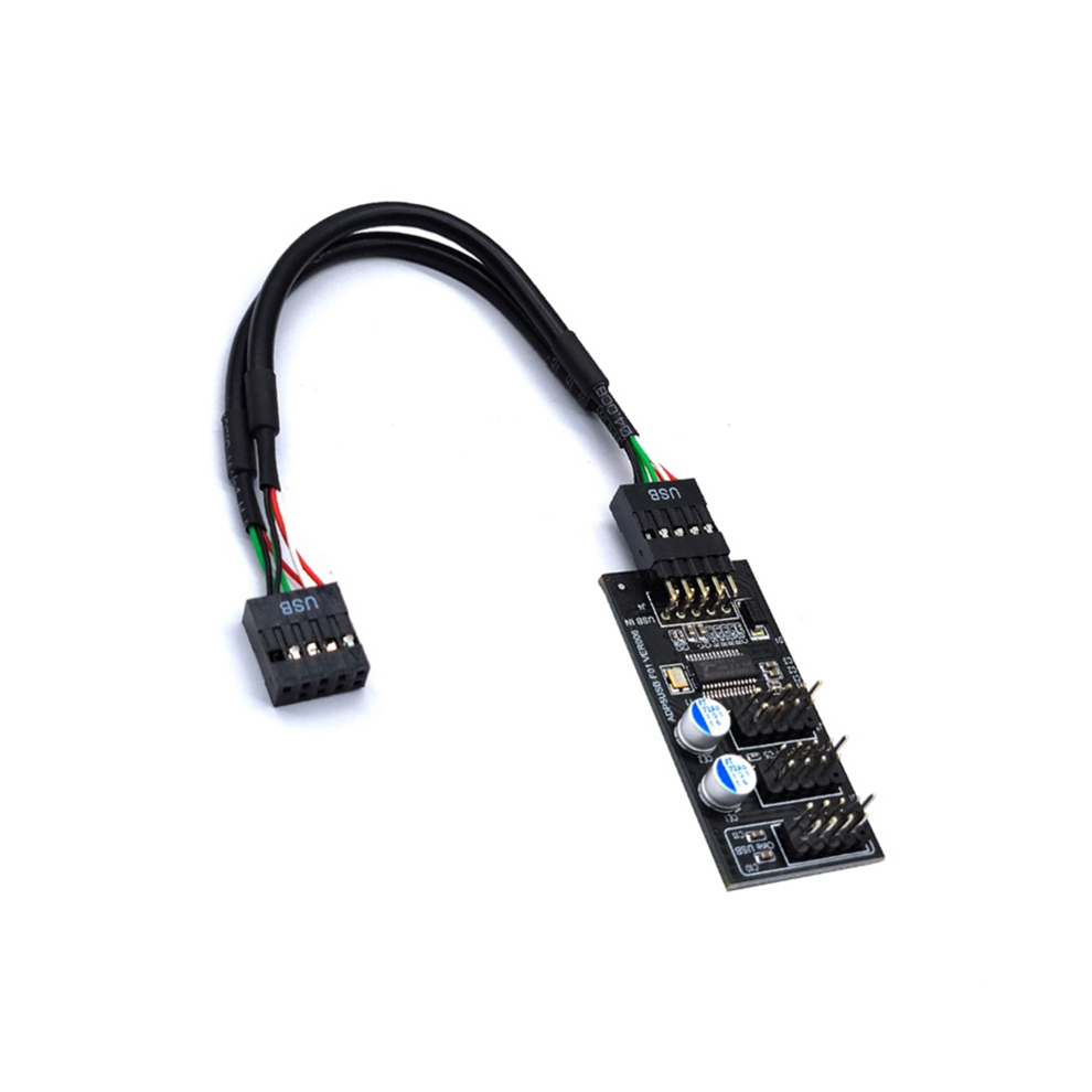 9-Poliger Usb-Hub-Anschluss, Usb-Splitter 1 Auf 3, Usb 2.0, 9-Poliges Header-Board-Kabel Fã¼R Wasserkã¼Hlung Rgb-Led-Lã¼Ftergeschwindigkeitstest 4853518108968