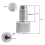 Einwegadapter M16X1,5 Gewinde CO2--Adapter 88G 90G Silber 7