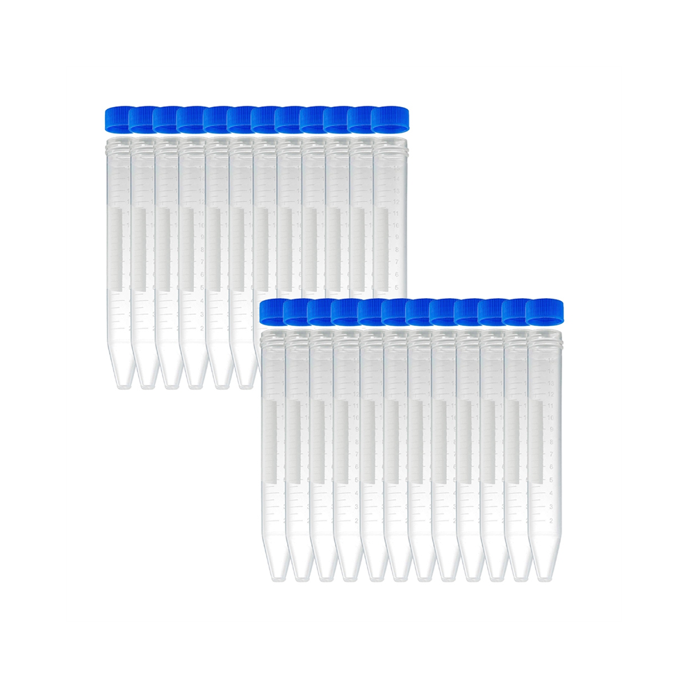 Provette Coniche da Centrifuga 15ML, 100 nel Plastica Sterili con Tappi un Vite, Contenitore Polipropilene-image-OPC-PHZCTDY-NEW