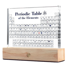 Periodensystem mit Echten Elementen im Inneren, Tabelle der Elemente, Acryl-Periodensystem-Display 83 Beispielen