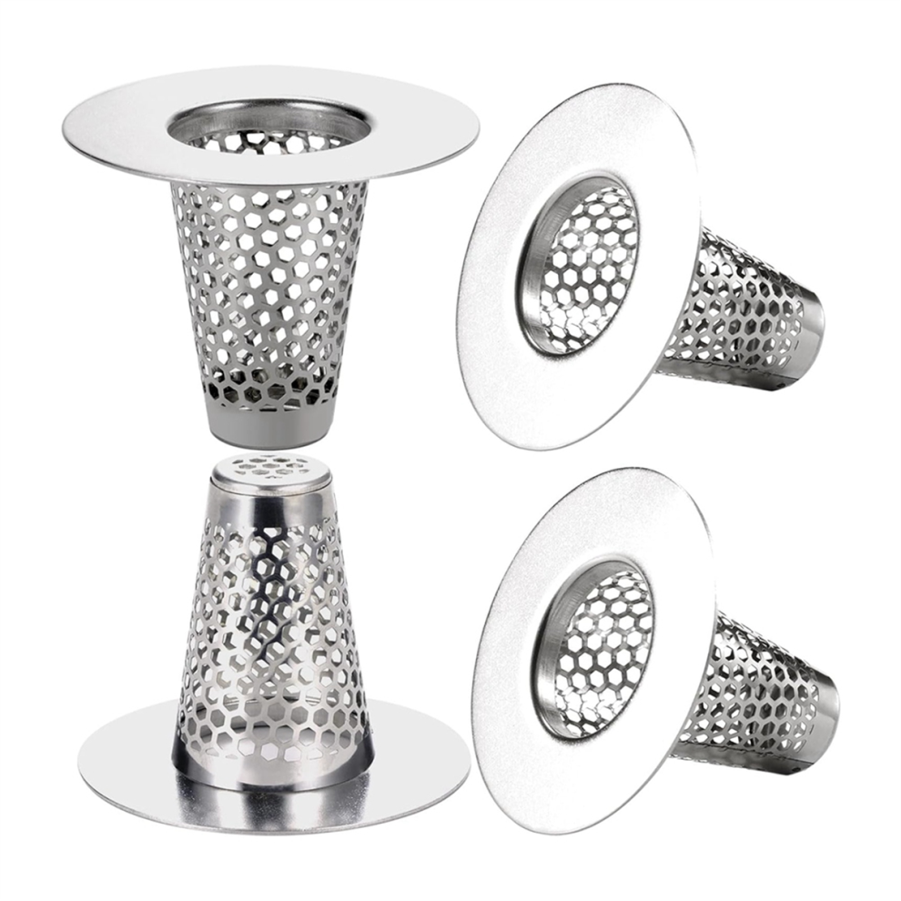 4 Filtri Di Scarico Per Lavandino Del Bagno Foro Da 1,2-1,6 Pollici, Coperchio Vasca Piccolo Nel Acciaio Inossidabile 1 Pollice 4853518116925