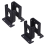 4Pcs Adjustable Wood Fence Pergola Post Base Brackets Kit Heavy Duty Anchor for Deck Railing Mailbox 1