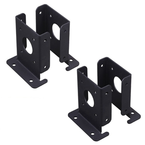 4Pcs Adjustable Wood Fence Pergola Post Base Brackets Kit Heavy Duty Anchor for Deck Railing Mailbox 1