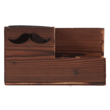 Portautensili da Parrucchiere nel Legno Porta Forbici Taglio per Capelli Contenitore Portaoggetti Attrezzi Barbiere