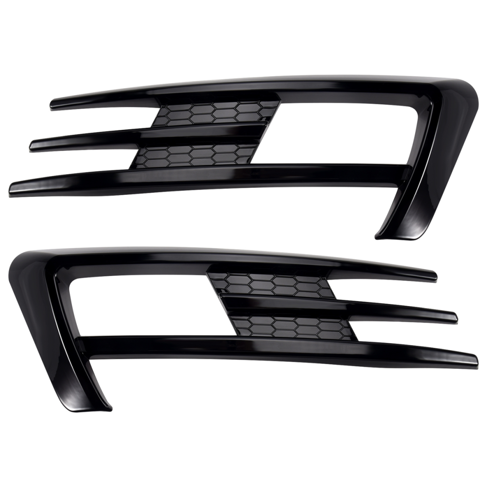 Per Golf 7 Mk7 2014 2015 2016 2017 Paraurti Anteriore Fendinebbia Griglie Lampada Sopracciglio Copertura Trim Nero Brillante 4853518133885