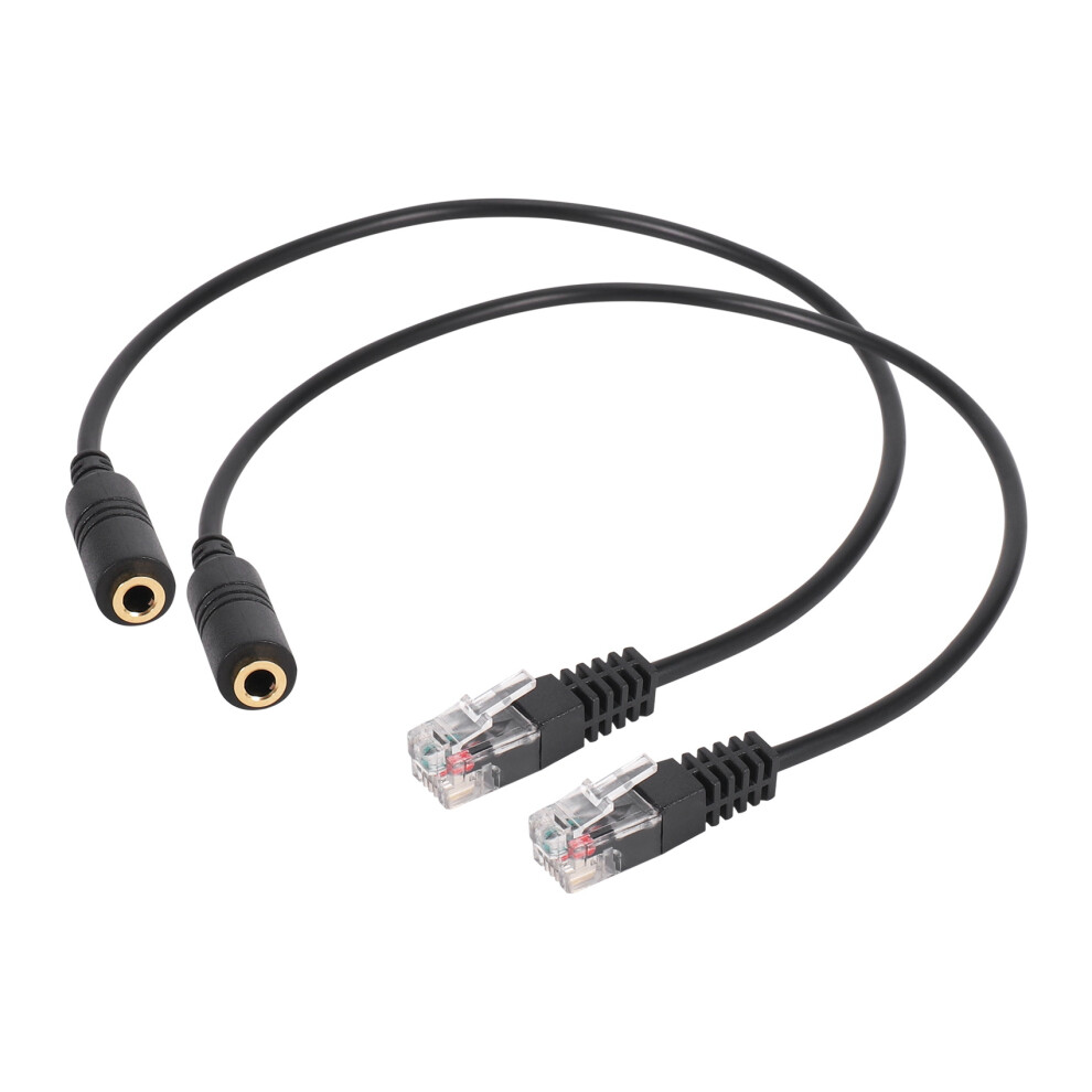 2Piezas 3.5Mm Auriculares De Audio Estã©Reo Para Jack Hembra A Macho Lã­nea Cable Convertidor Adaptador Enchufe Rj9 4853518135971