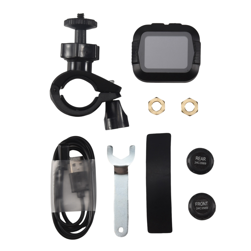 System De Monitoreo Presiã³N Neumã¡Ticos En Tiempo Real Para Motocicletas A Prueba Agua Pantalla Lcd Inalã¡Mbrica Con Sensor Externo Moto Tpms 4853518138668