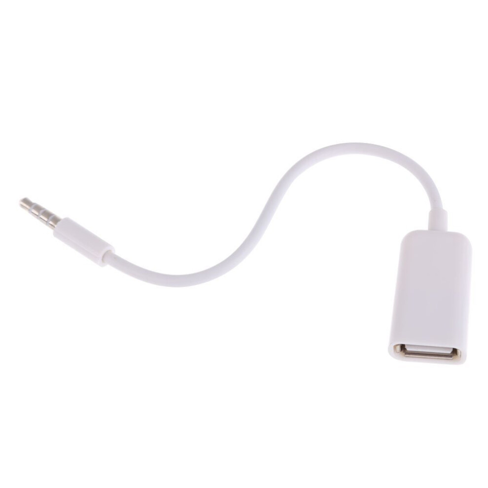 Usb Hembra A Aux 3.5Mm Macho Clavija Enchufe Cable De Datos Adaptador Conversor Audio 4853518141774