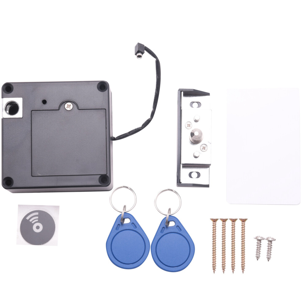 Jehiatek Cerradura De Gabinete Rfid Electrã³Nica Inteligente Sin Orificio Instalaciã³N Fã¡Cil Armario Muebles Zapata Puerta Con Dos Tarjetas / Etiquetas Llave