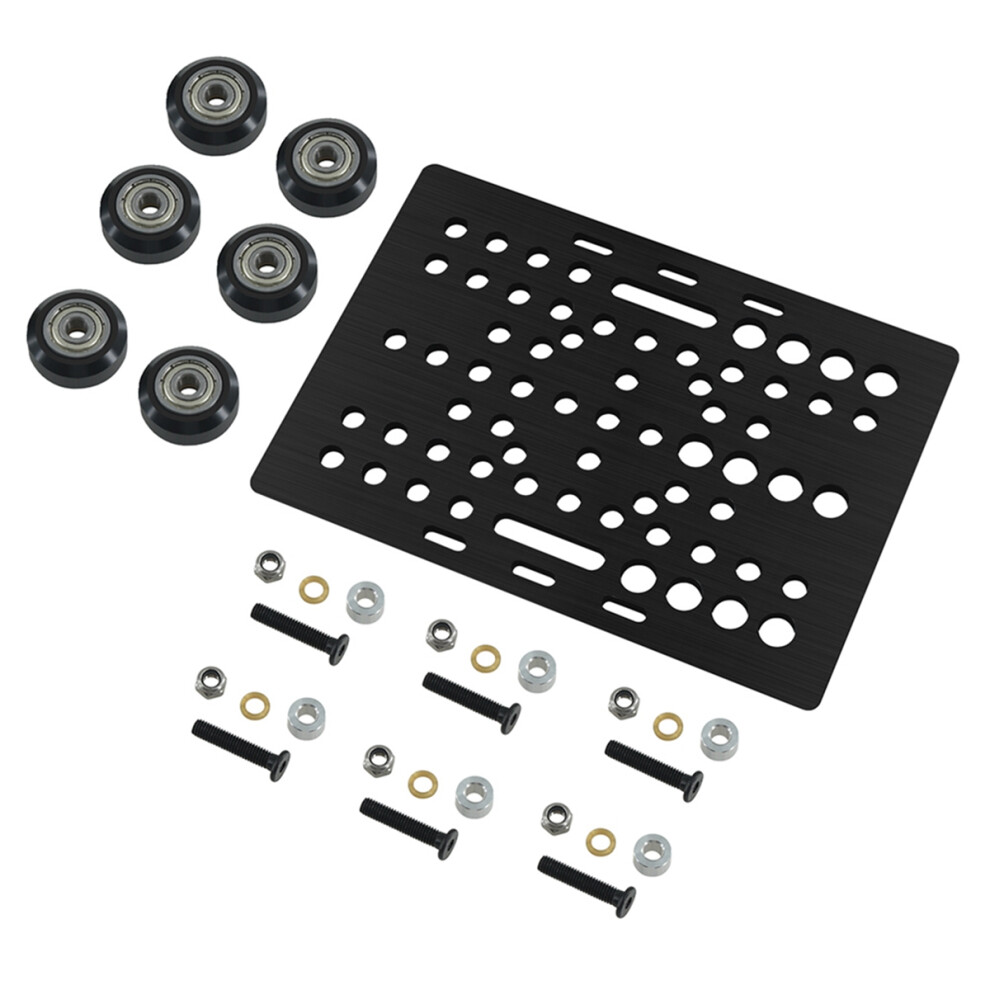 Juego De Placas Pã³Rtico Con Ranura En V 20-80Mm Pom Rueda Sã³Lida Para Perfiles, Pieza Mã¡Quina Cnc, Piezas Impresora 3D 4853518144577