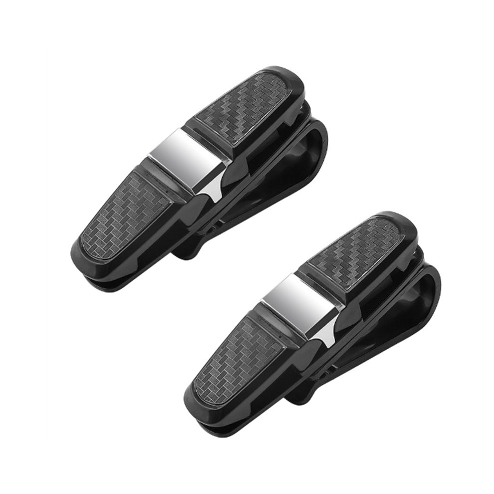 Jehiatek 2 Piezas Clip Para Gafas De Coche, Soportes Sol Con Tarjeta Entrada