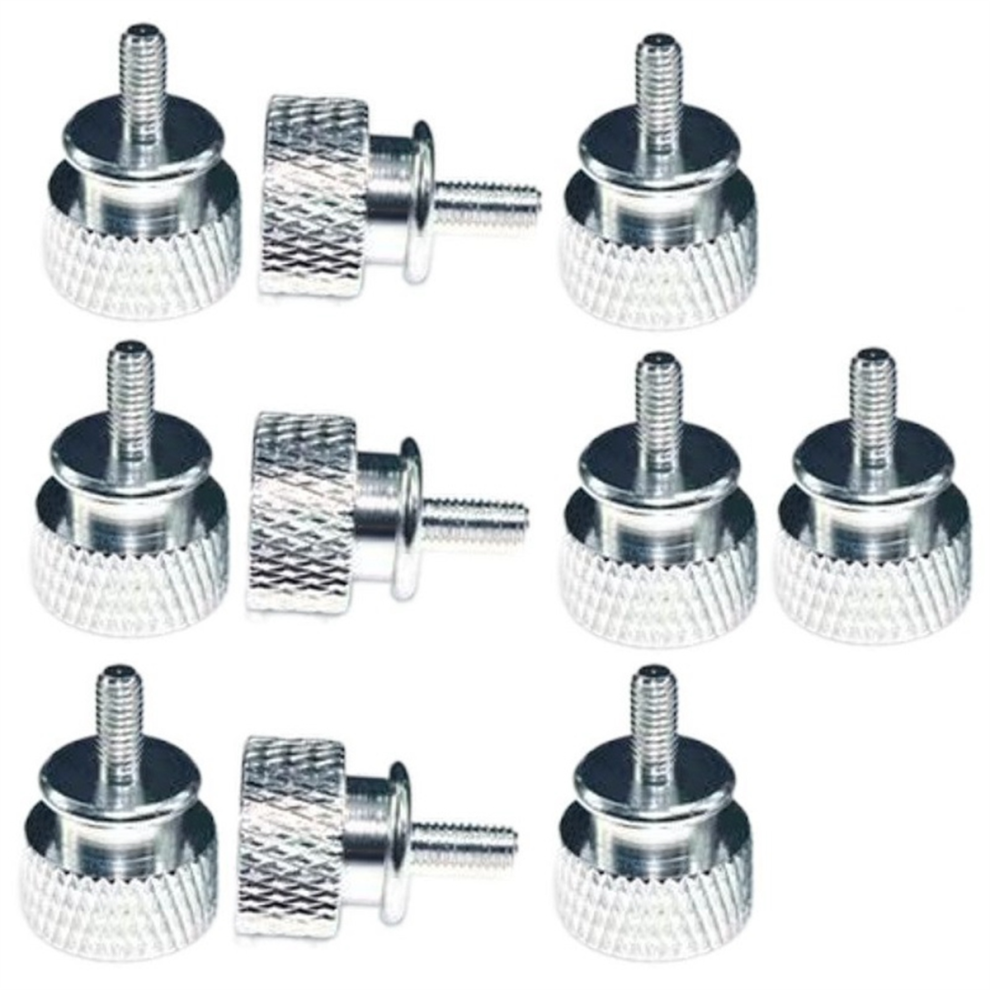10 Unids/Lote Unc6 -32 M3.5 Tornillo De Mano Para Soporte Gpu Psu Caja Computadora Tornillos Panel Lateral Montaje Pc Refrigeraciã³N Por Agua Plata 4853518148766