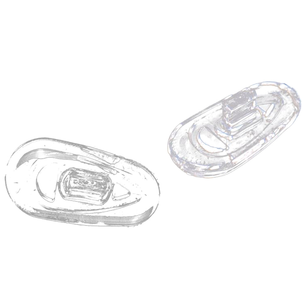 Jehiatek 25 Paires Plaquettes De Lunettes A Pousser Tapis Nez En Silicone Ovales / Push On Eyeglass Nose Pads