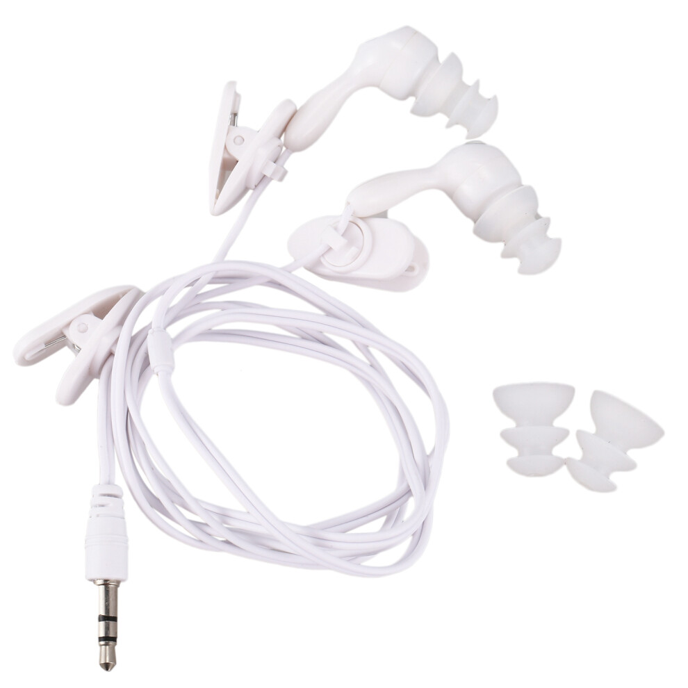 Photos - Headphones Jehiatek Water Auricolare In-Ear Per Cuffie Mp3 Mp4 Underwater Bianca 