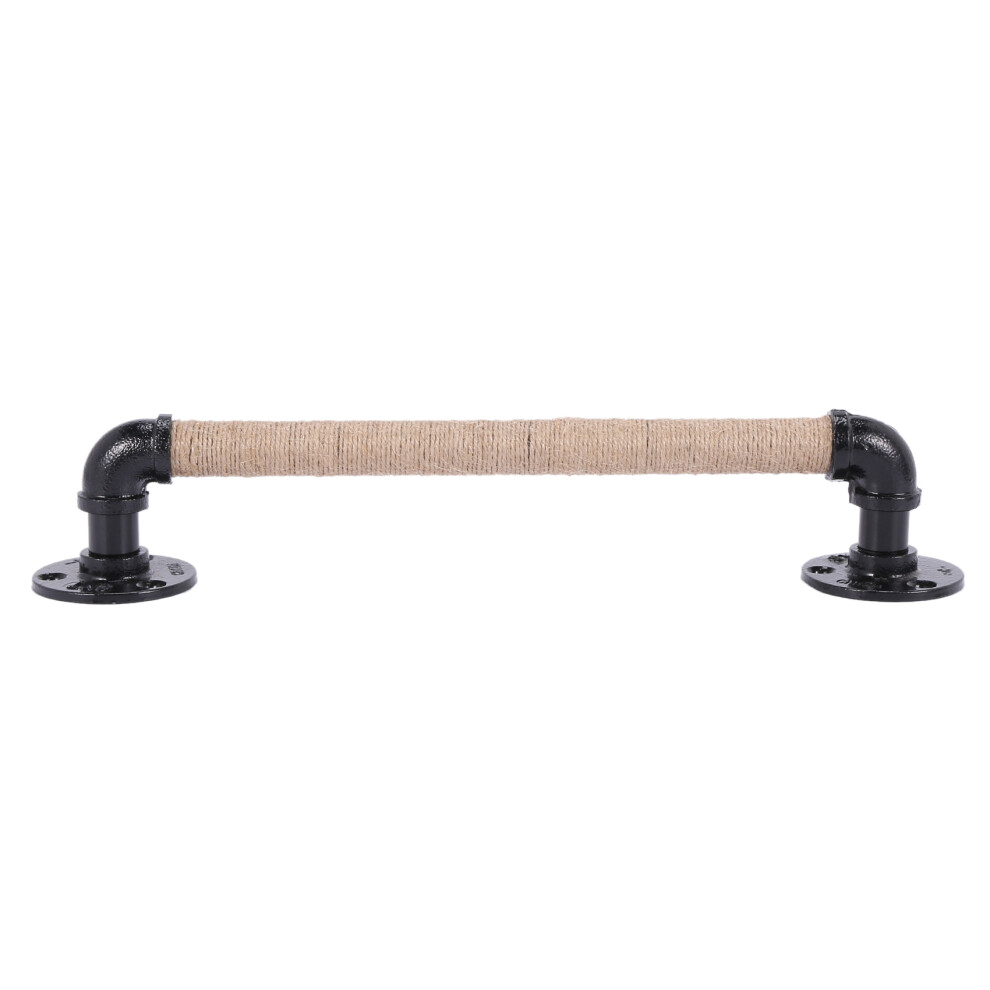 Poignã©E De Meubles Style Industriel Pipe Porte En Bois Coulissante Grange Noire Antique Vintage Corde Fer Forgã© Europã©En 4853518157072