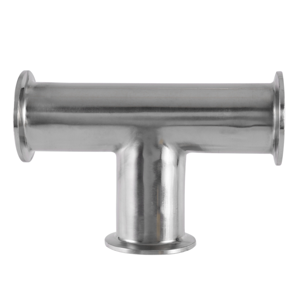 1.5 Pouces 38 Mm Sanitaire Tri Pince 3 Voies Tee 304 En Acier Inoxydable Virole Connecteur Raccord De Tuyau 4853518157225