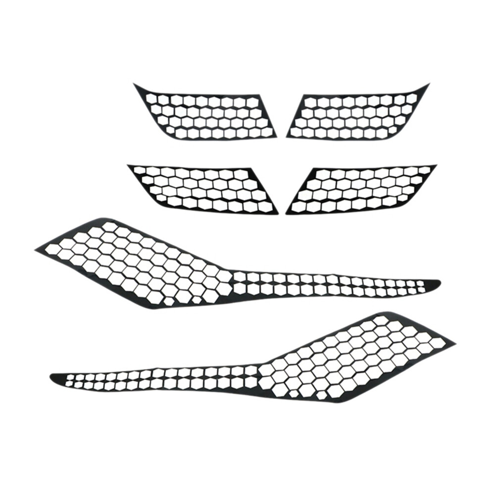 Pour 3008 3008Gt 2017 2018 2019 Voiture Arriã¨Re Feu Couverture De Lampe En Nid D'abeille Autocollants Protecteur Dã©Coration Decal Light 4853518159106