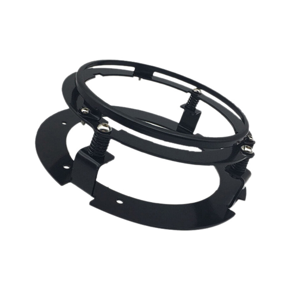 5,75 Pouces Voiture Noire Motocyclettes Phare Rond Support Adaptã© Pour Touring Softail Adaptateur De 4853518159953