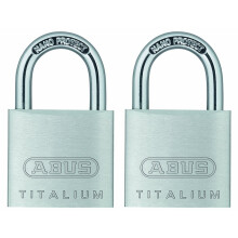 Abus 64Ti/30 Titalium aluminium parlowca Kluczowa klawiszowa opakowanie 2 po 2