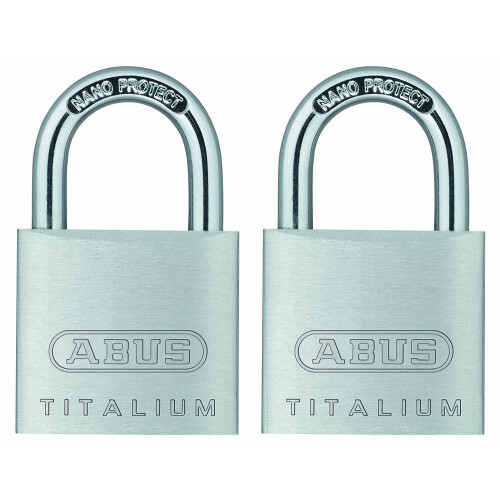 Abus ABUS 64TI/30 Κλειδαριά Αλουμινίου Titalium, Κλειδωμένες Όμοια, Συσκευασία 2 Τμχ