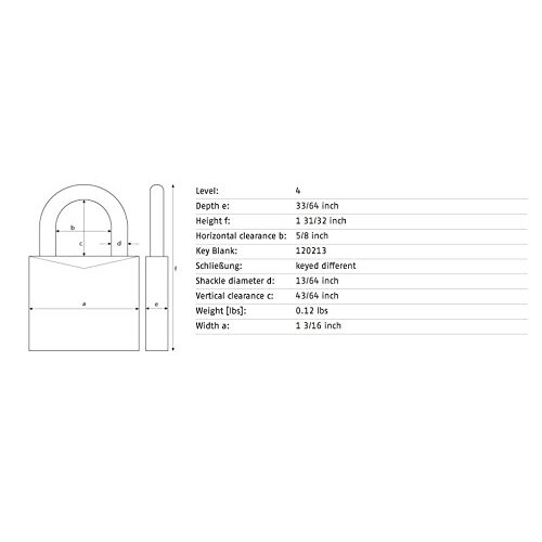 Abus ABUS 64TI/30 Κλειδαριά Αλουμινίου Titalium, Κλειδωμένες Όμοια, Συσκευασία 2 Τμχ 2