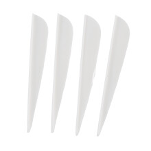 Flèches À Ailettes 4 Pouces Flammage de Plumes En Plastique Pour Paquet 50 Tir L'Arc Bricolage (Blanc)