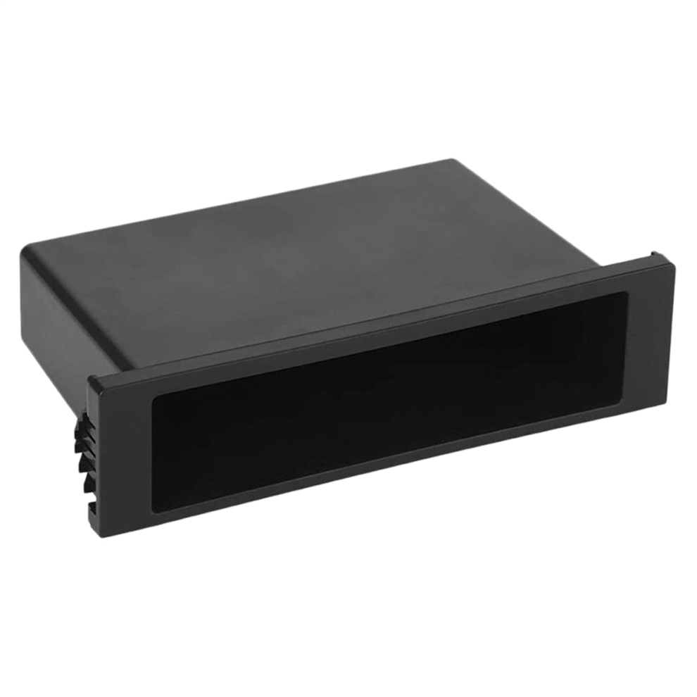 Boã®Te De Rangement Universelle Support Tasse Tableau Bord Voiture Double 1 Din En Plastique Pour Radio Stã©Rã©O 4853568982655