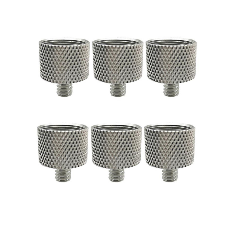 6 Piã¨Ces 5/8 Pouce Ã 1/4 Vis Filetã©Es Mã¢Le Adaptateur De Microphone Pour Pince Support (Argent) 4853568982761