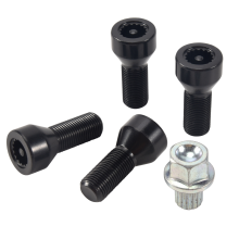 M14 X 1.25 Boulons de Verrouillage Roue Voiture éCrou Moyeu Vis Antivol avec Clé pour -R50 1 2 3 4 5 6