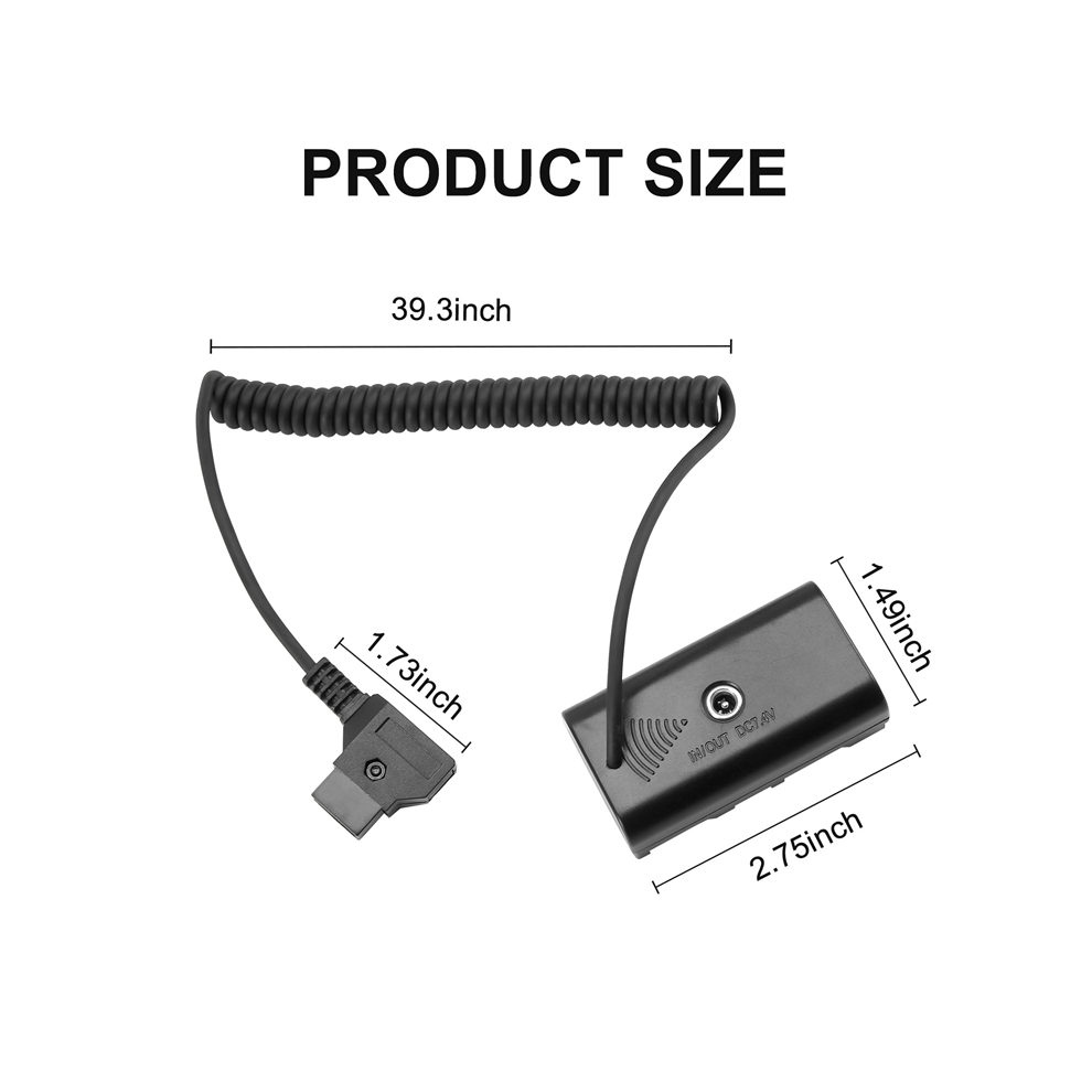 Cã¢Ble Adaptateur Secteur Pour Connecteur D-Tap Vers Batterie Factice Np-F Np F550 F570 F770 F970 4853568986431