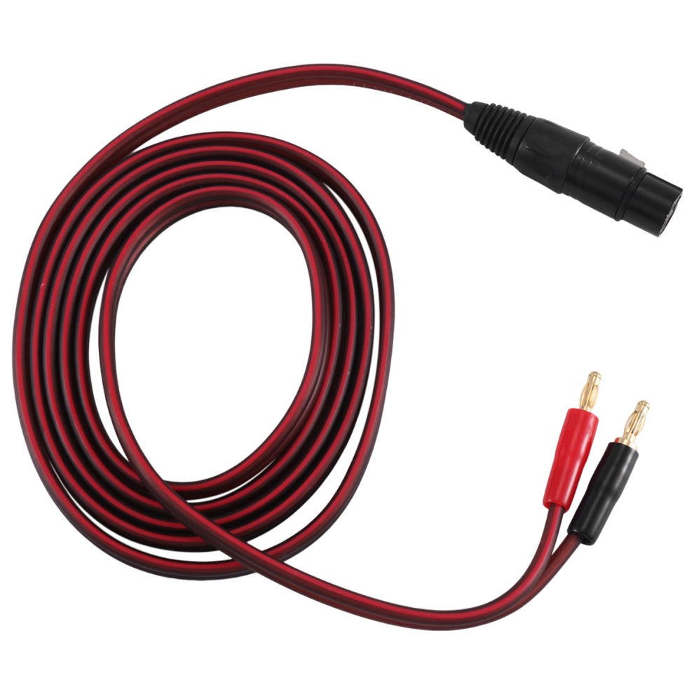 Xlr To Banana Speaker Cable,Xlr 3 Pin Female Dual Plugs Audio Cable, -Plated 4Mm Plug Xlr3 Pro Hifi Gold 4853568987438