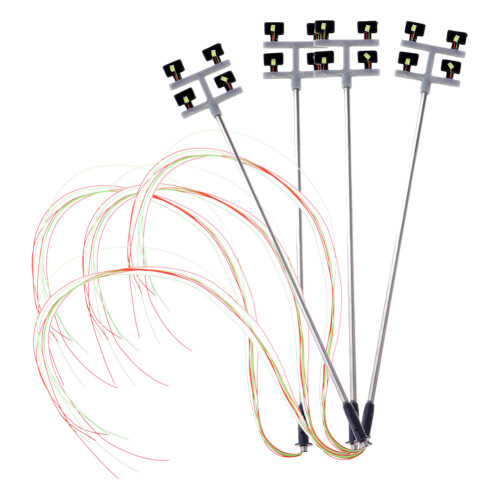 4 PCS HO Scale Model lighting tower,tower lights Lights Layout Lamppost for Train/Garden/Playground/Stadium 1