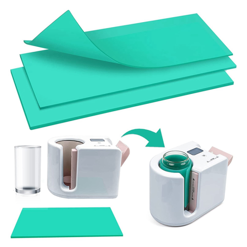 Gobelets de Sublimation Wrap pour Mug , 3 ÉPaisseurs Vert Silicone Heat Machine 1
